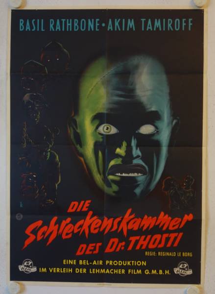 Die Schreckenskammer des Dr. Thosti originales deutsches Filmplakat